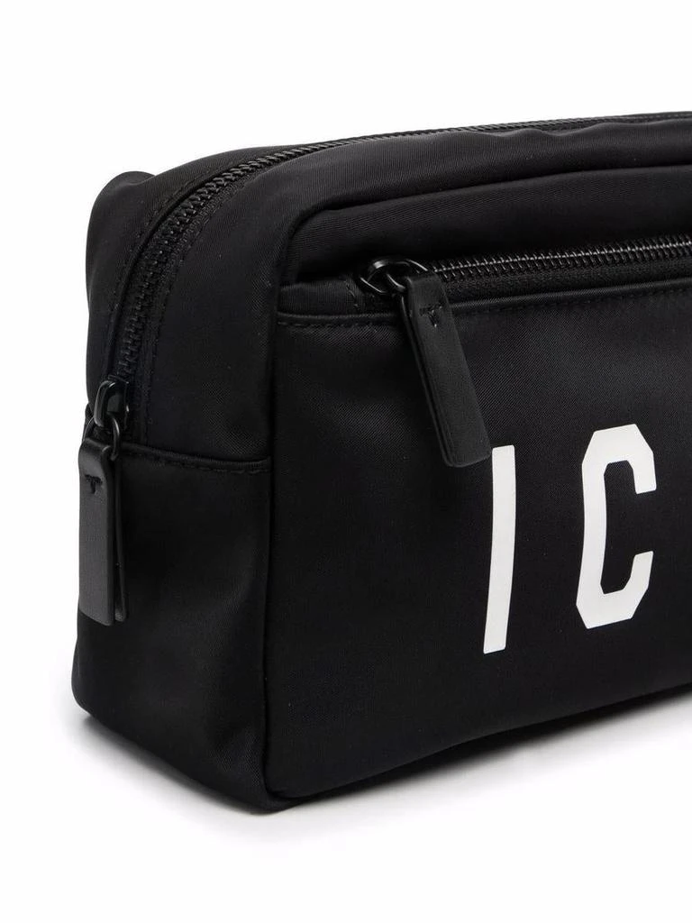 商品DSQUARED2|DSQUARED2 logo-print zipped wash bag,价格¥1465,第4张图片详细描述
