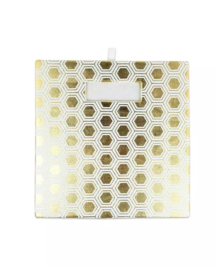 商品Design Imports|Honeycomb Print Polyester Storage Bin,价格¥142,第3张图片详细描述