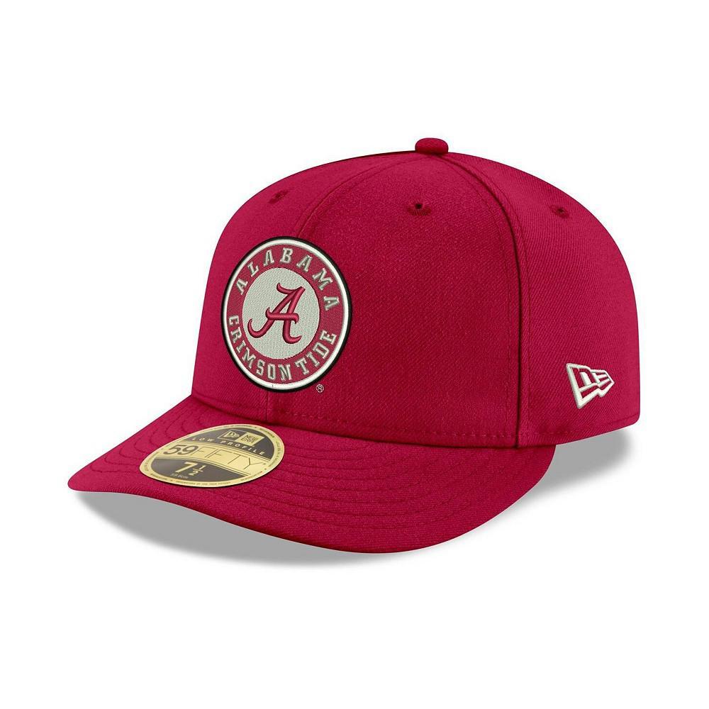 商品New Era|Men's Crimson Alabama Crimson Tide Primary Logo Basic Low Profile 59FIFTY Fitted Hat,价格¥271,第1张图片
