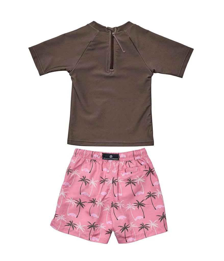 商品Snapper Rock|Palm Paradise Sustainable Short Sleeve Swim Set (Infant/Toddler),价格¥449,第2张图片详细描述
