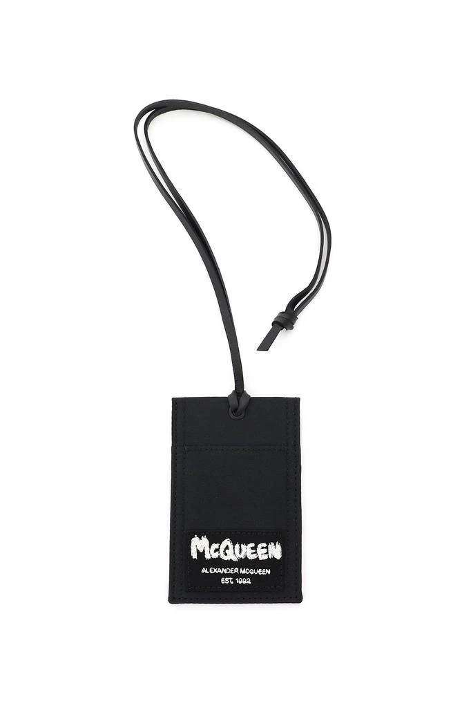 商品Alexander McQueen|Alexander mcqueen graffiti necklace card holder,价格¥985,第3张图片详细描述