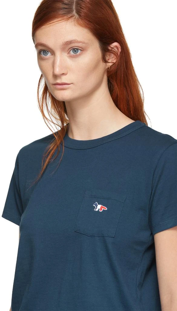 商品Maison Kitsune|Blue Fox Patch Pocket T-Shirt,价格¥495,第4张图片详细描述