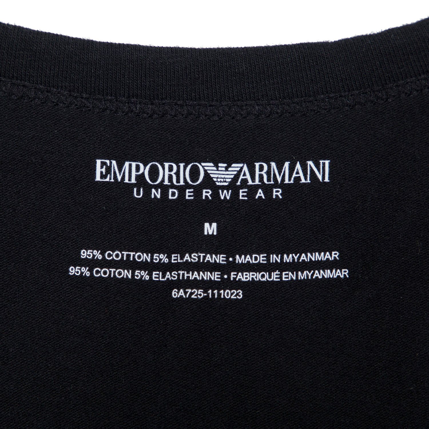 Emporio Armani 安普里奥 阿玛尼 男士长袖T恤黑色 1110236-A725-0020商品第2张图片规格展示