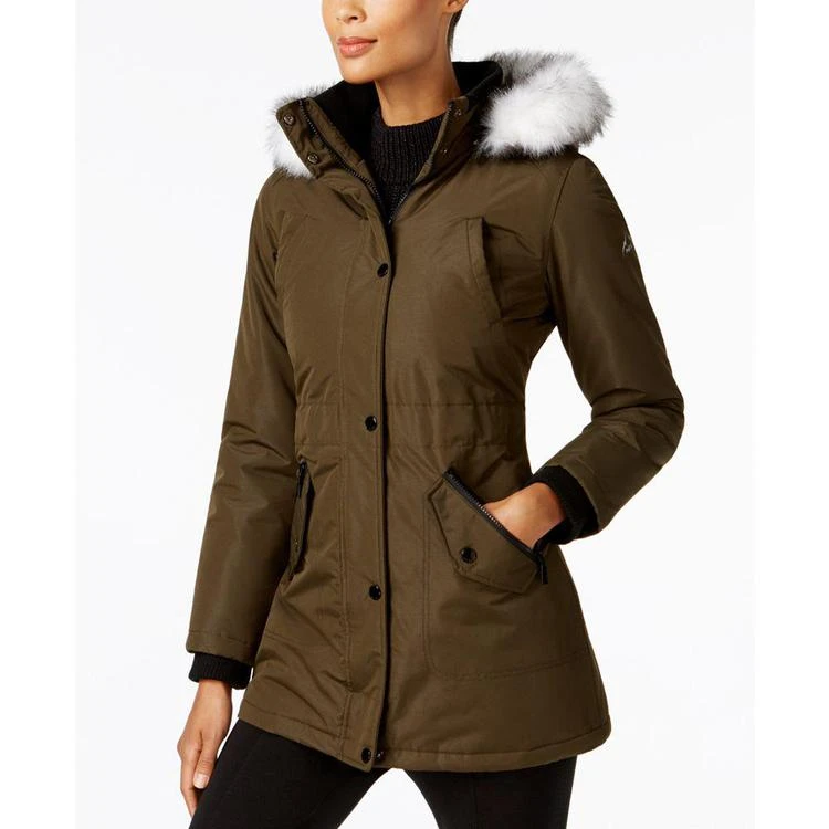 商品Halifax|HFX Faux-Fur-Trim Water-Resistant Coat, Created for Macy's,价格¥748,第1张图片