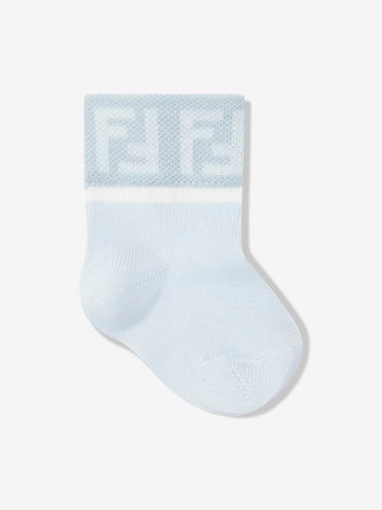 商品Fendi|Fendi Baby Boys Logo Socks Set (5 Pairs) in Multicolour,价格¥423,第4张图片详细描述