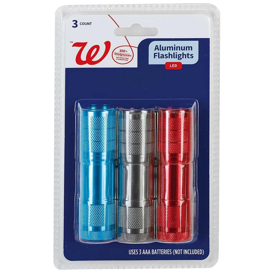 商品Walgreens|LED Aluminum Flashlights Assorted,价格¥52,第1张图片