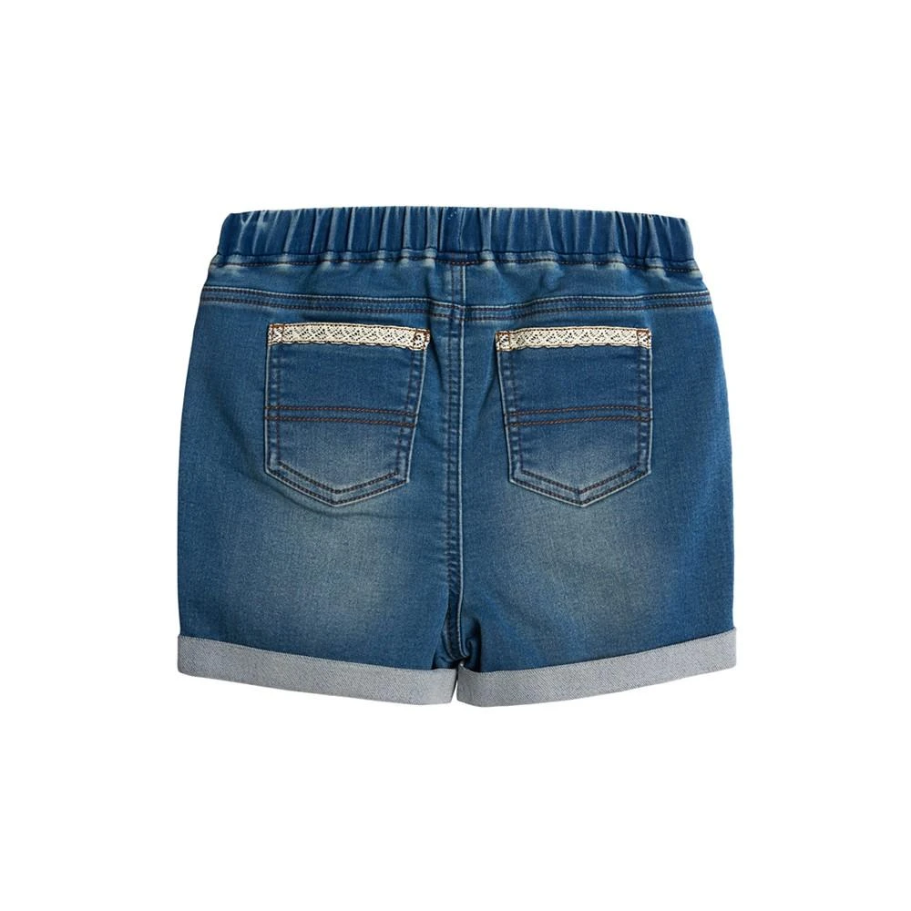 商品Epic Threads|Toddler Girls Roll Cuff Knit Denim Shorts, Created For Macy's,价格¥54,第2张图片详细描述