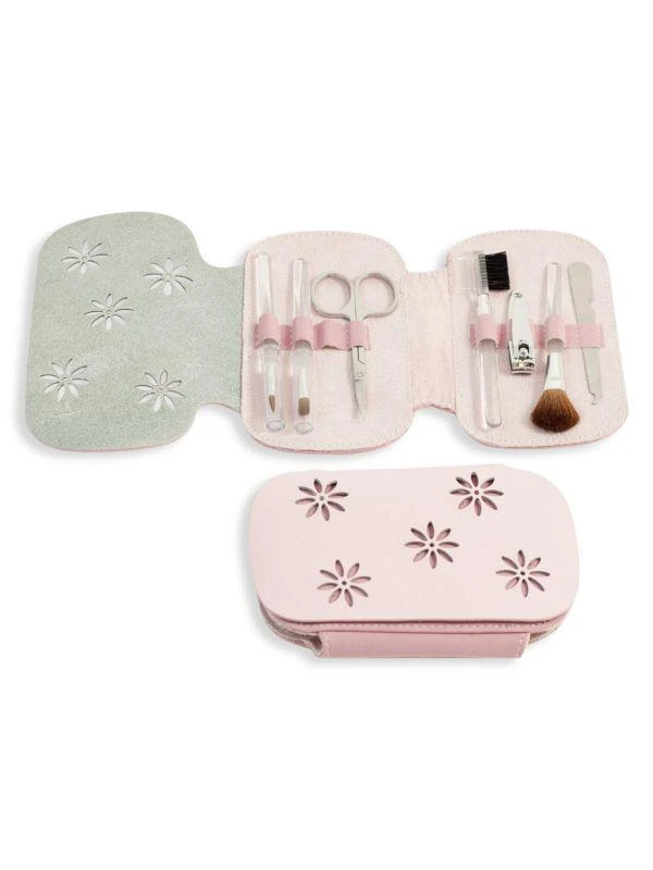 商品Bey-Berk|8-Piece Leather & Suede Case & Stainless Steel Manicure Set,价格¥318,第1张图片