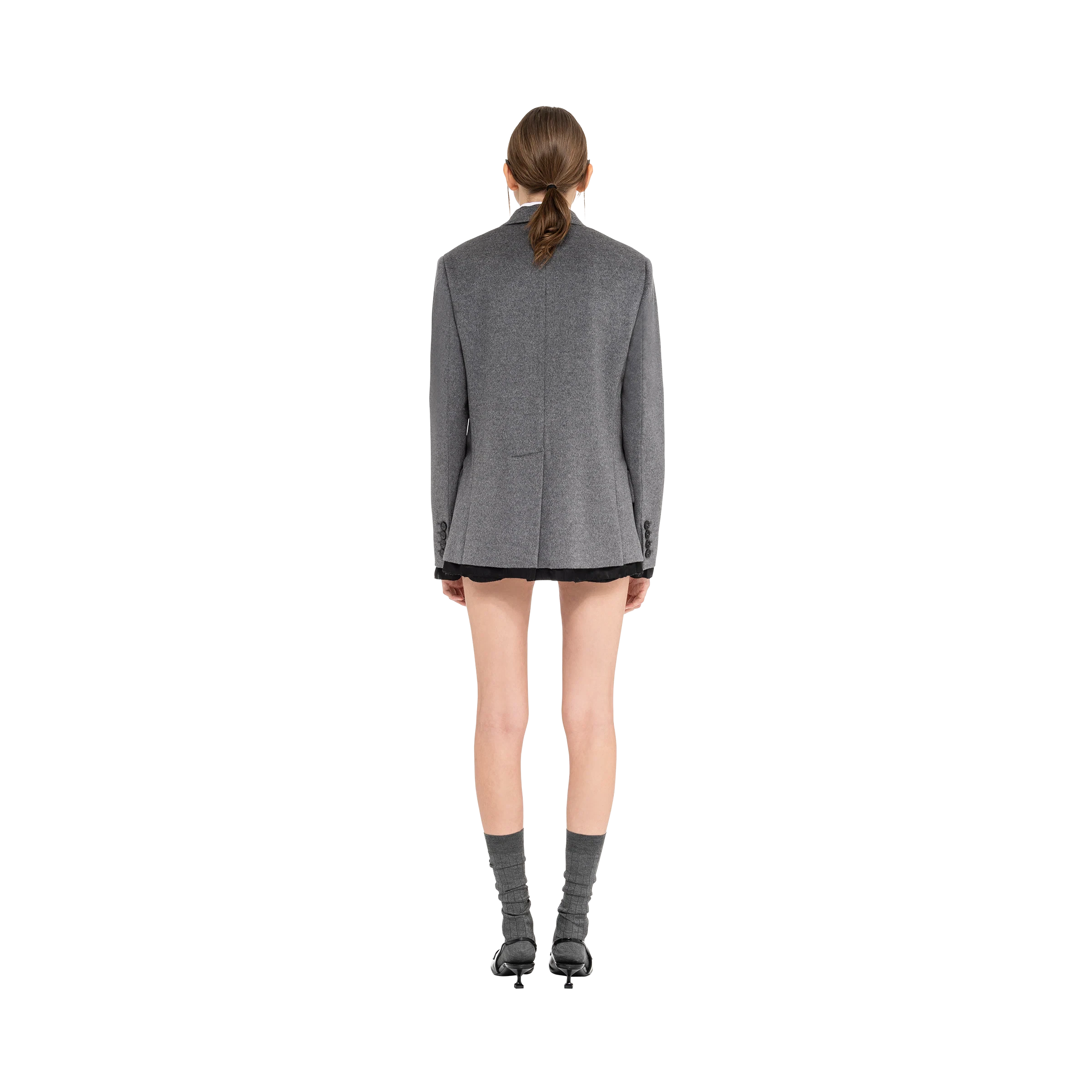 【预售】 缪缪 25春夏 女士 西服外套 Veste croisée en velours MH1853_125Q_F0031_S_231  商品