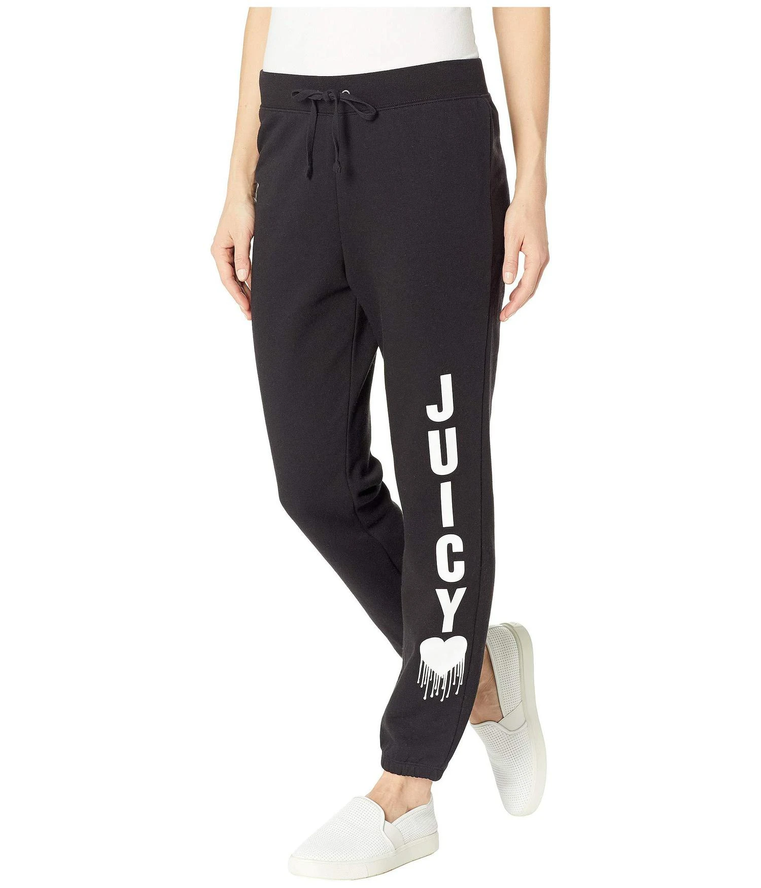 商品Juicy Couture|Track French Terry Inked Heart Silverlake Pants,价格¥167,第2张图片详细描述