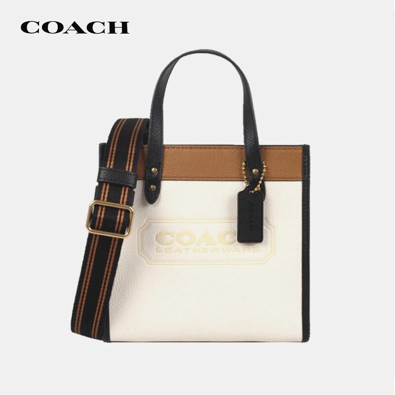 蔻驰女包COACH 奢侈品 Field系列女包专柜款包马车印花单肩斜挎手提包 拼色 C3865 商品