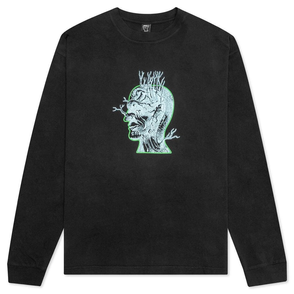 商品Brain Dead|Brain Dead Brain Roots L/S Tee - Black,价格¥335,第1张图片