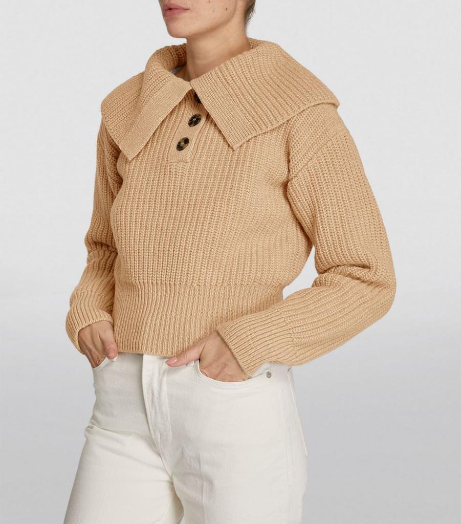 Wool Wide Collar Sweater商品第3张图片规格展示