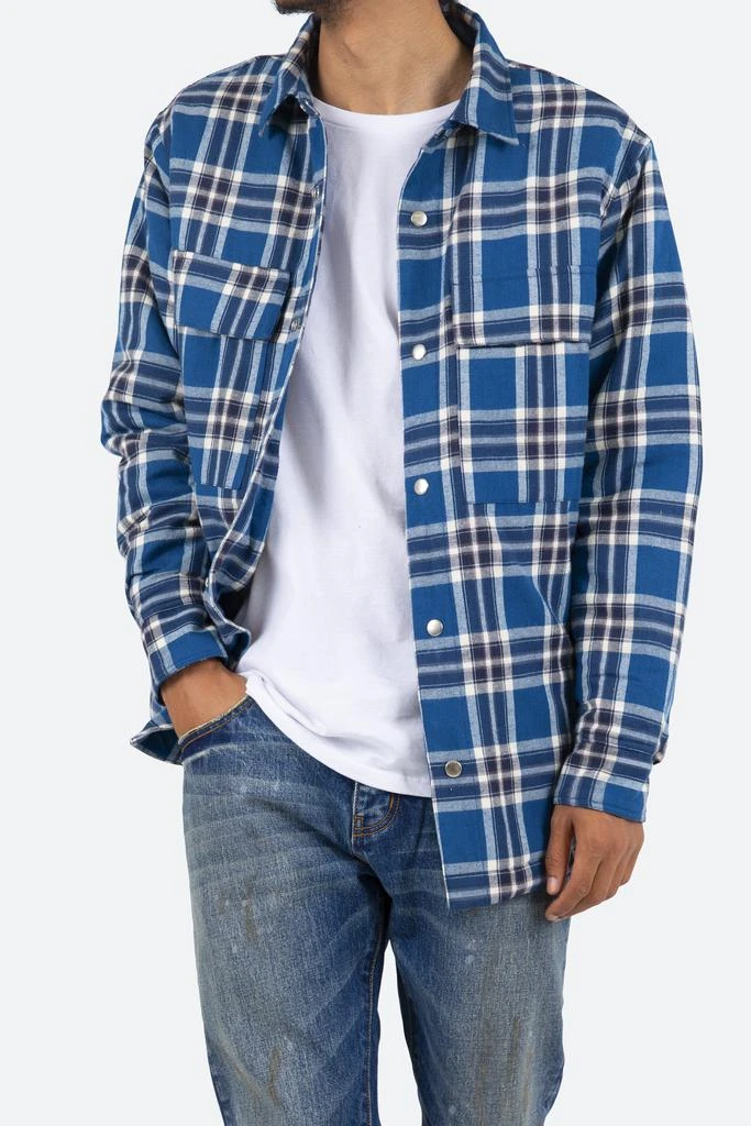 Plaid Work Jacket - Blue/White 商品