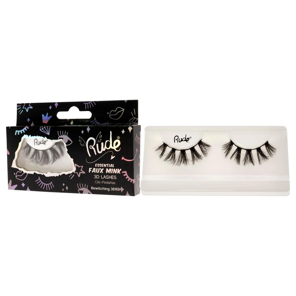 商品Rude Cosmetics|Essential Faux Mink 3D Lashes - Bewitching by Rude Cosmetics for Women - 1 Pc Pair,价格¥68,第1张图片