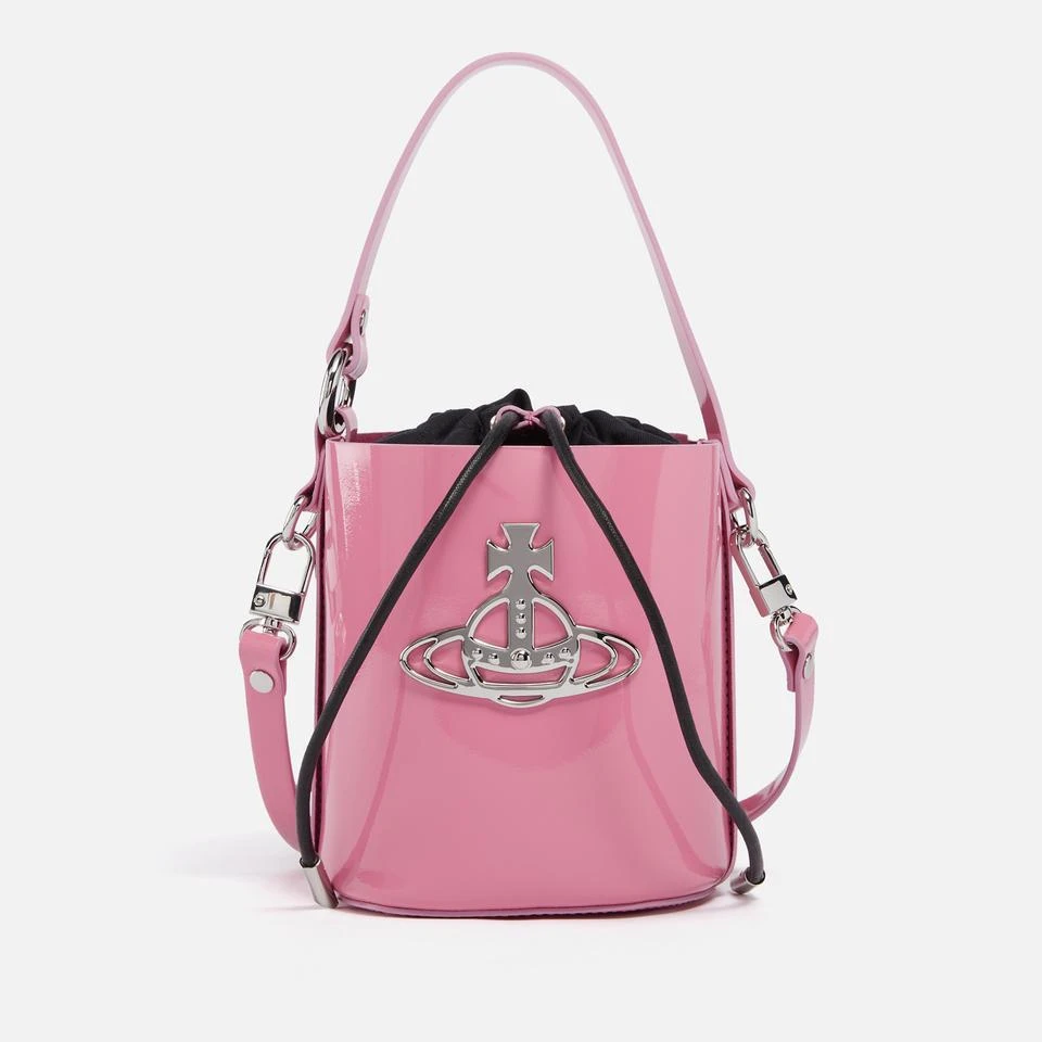 商品Vivienne Westwood|Vivienne Westwood Daisy Small Patent-Leather Bucket Bag,价格¥3404,第1张图片