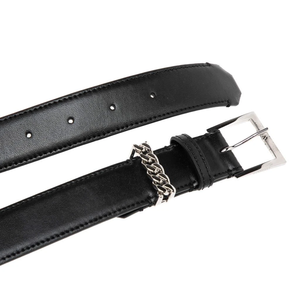 商品[二手商品] Burberry|Burberry Black Leather Grace Buckle Belt L,价格¥1340,第4张图片详细描述