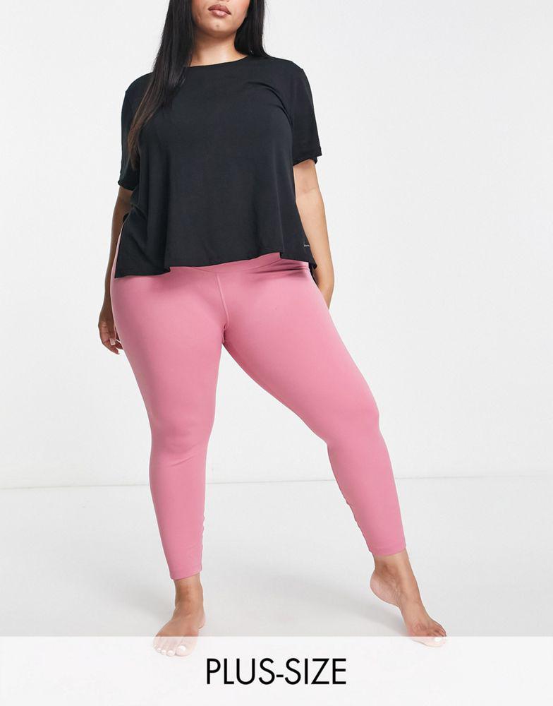 Nike Yoga Plus Dri-FIT high rise 7/8 leggings in pink商品第1张图片规格展示