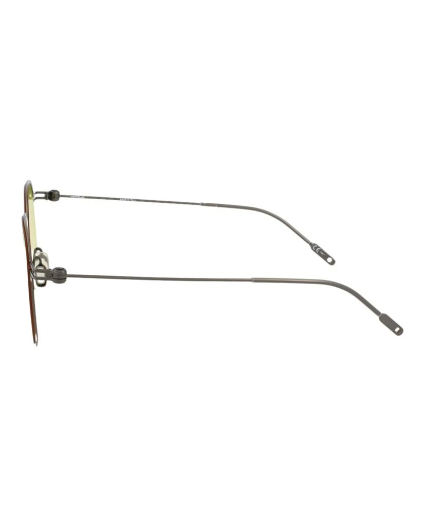 商品MontBlanc|Round-Frame Metal Sunglasses,价格¥742,第3张图片详细描述