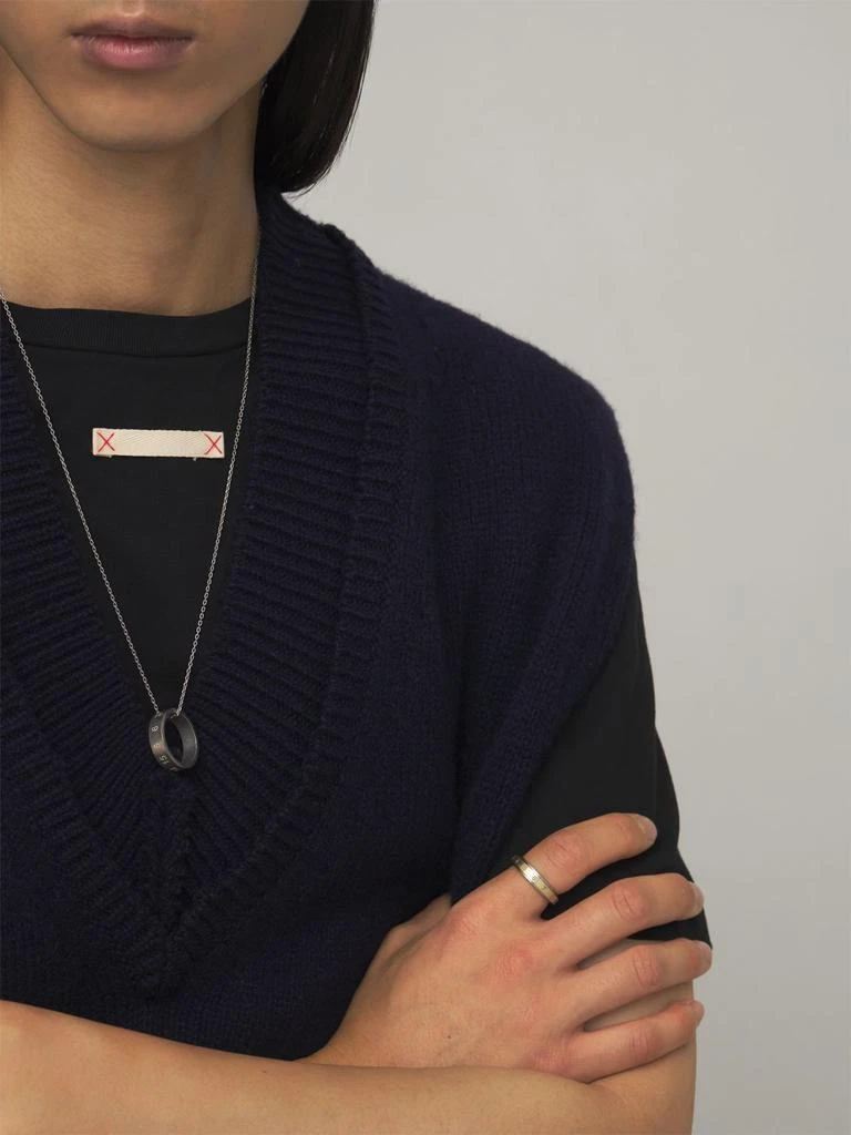 商品MAISON MARGIELA|Number Logo Necklace W/ Ring,价格¥3597,第2张图片详细描述