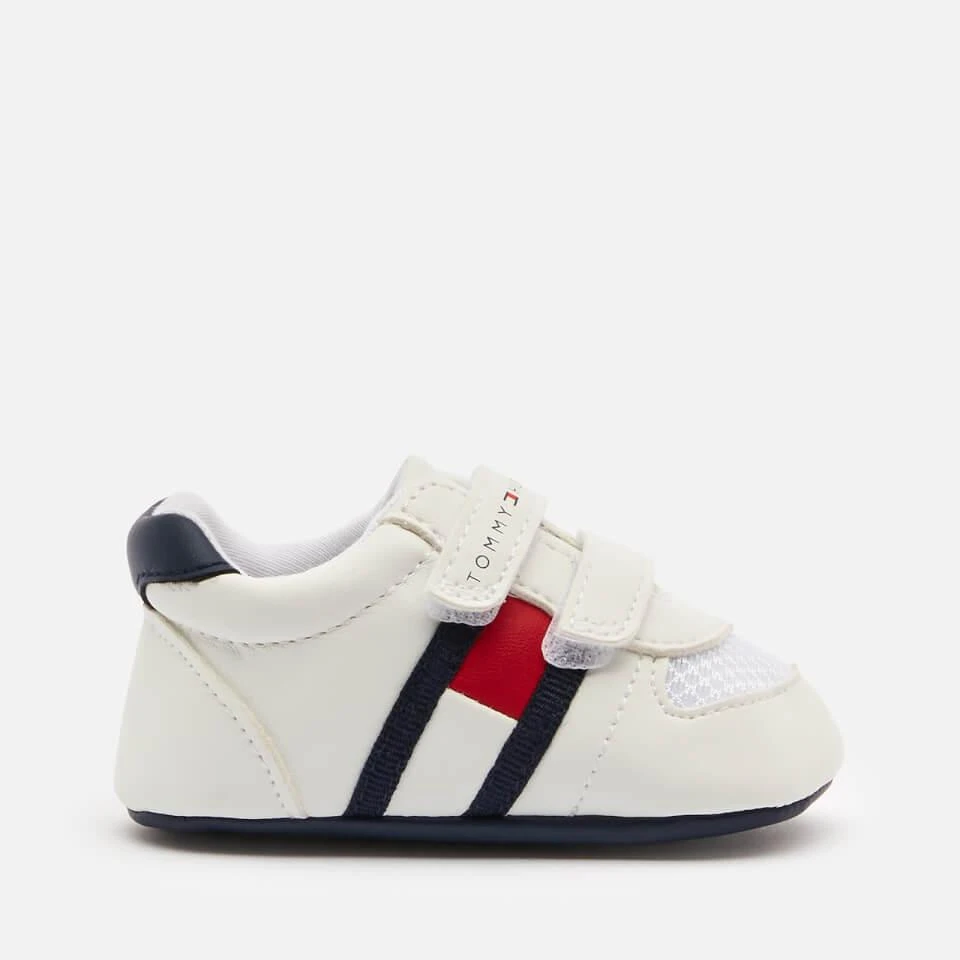 商品Tommy Hilfiger|TOMMY HILFIGER BABIES' VELCRO SHOE - WHITE/BLUE,价格¥211,第1张图片