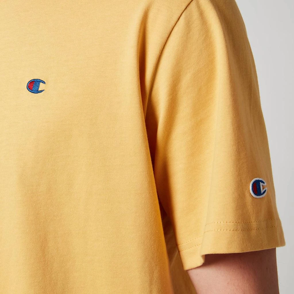 商品CHAMPION|Champion Men's Small Chest Logo T-Shirt - Ochre,价格¥126,第3张图片详细描述