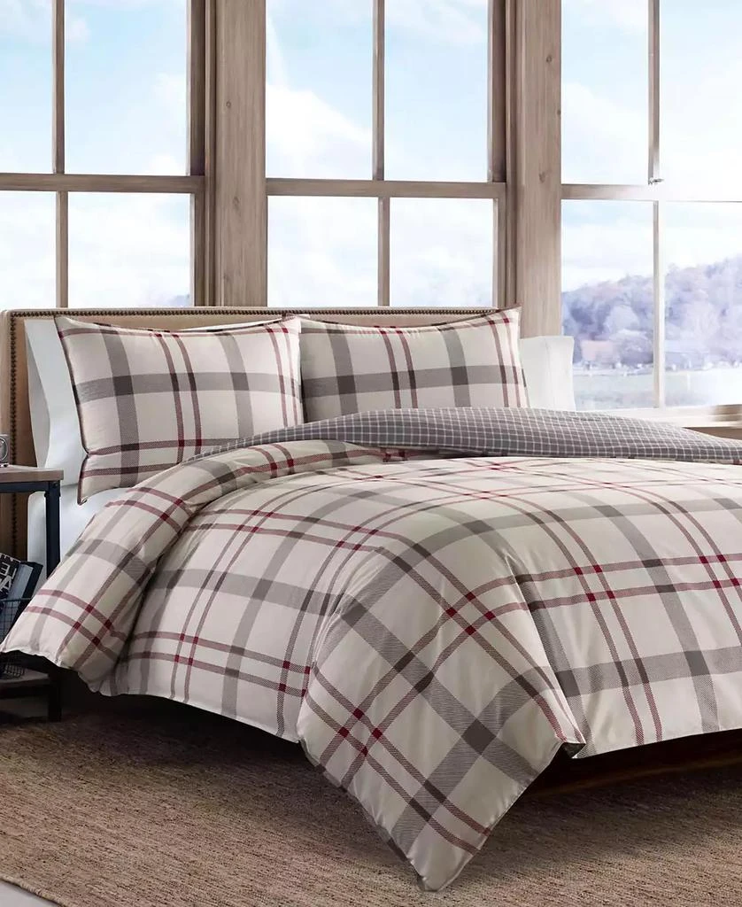 商品Eddie Bauer|CLOSEOUT! Portage Bay Cotton Reversible 3 Piece Comforter Set,价格¥1437,第1张图片