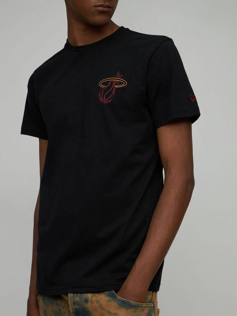 商品New Era|Nba Miami Heat Printed Jersey T-shirt,价格¥300,第3张图片详细描述