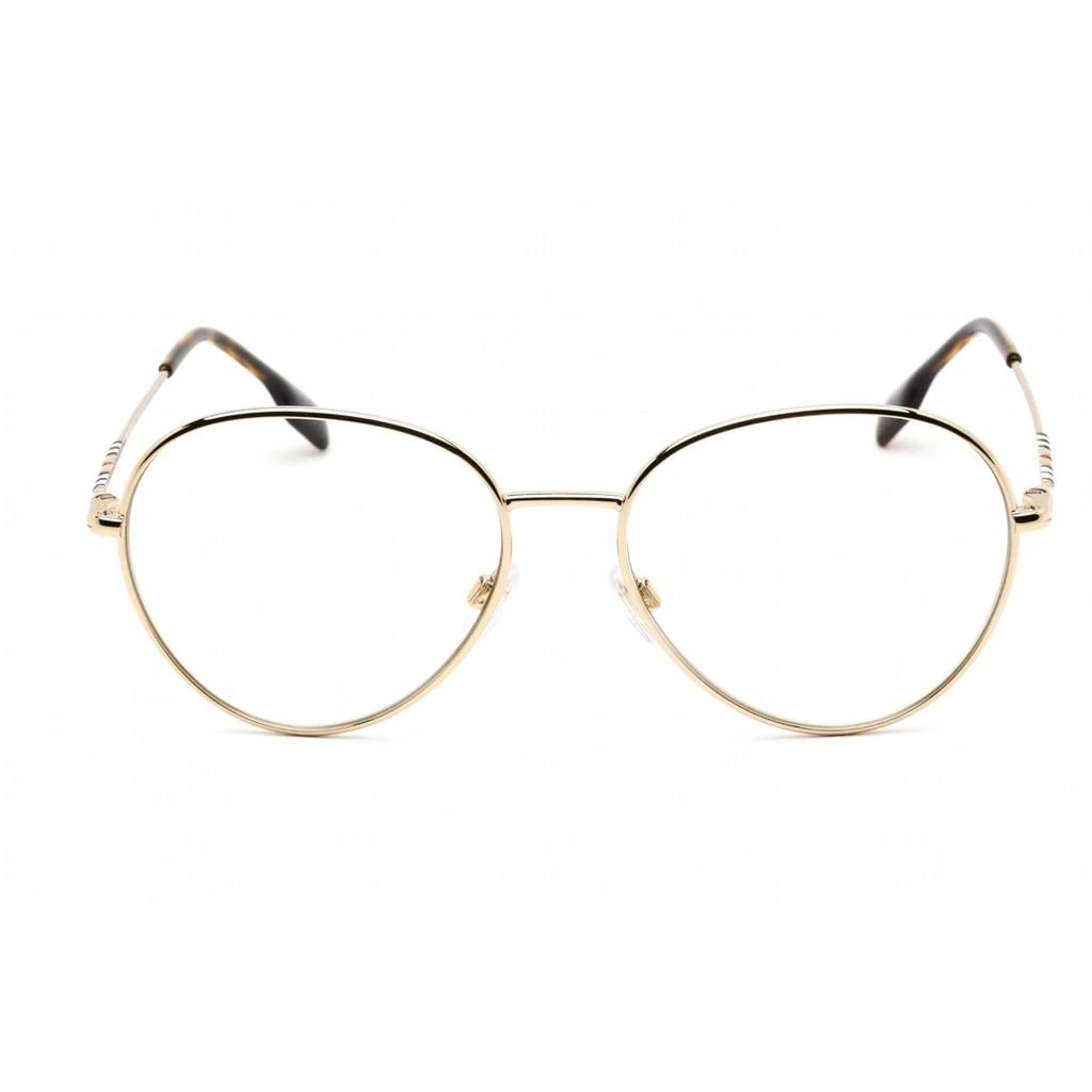 商品Burberry|Burberry Unisex Eyeglasses - Clear Lens Light Gold Metal Round Frame | 0BE1366 1340,价格¥892,第2张图片详细描述
