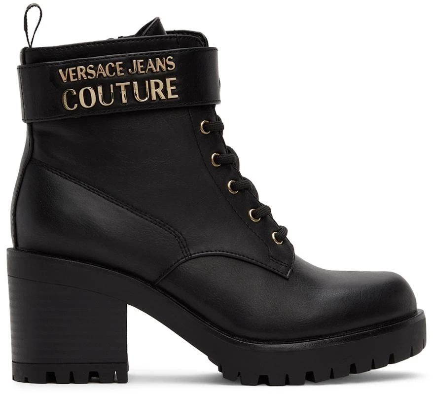商品Versace|Black Mia Strap Boots,价格¥778,第1张图片