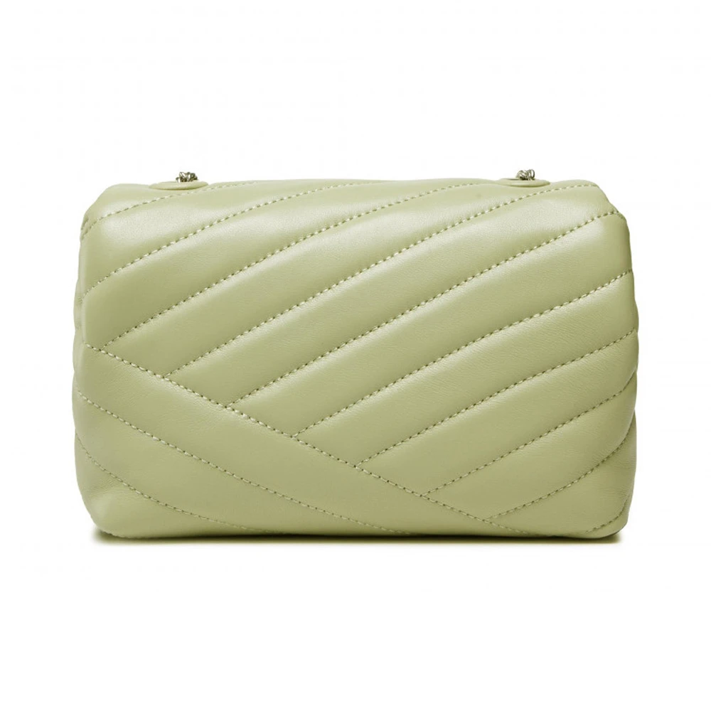 TORY BURCH 女士KiraChevron黑色羊皮绗缝徽标牌小号单肩斜挎包 90460-300 商品