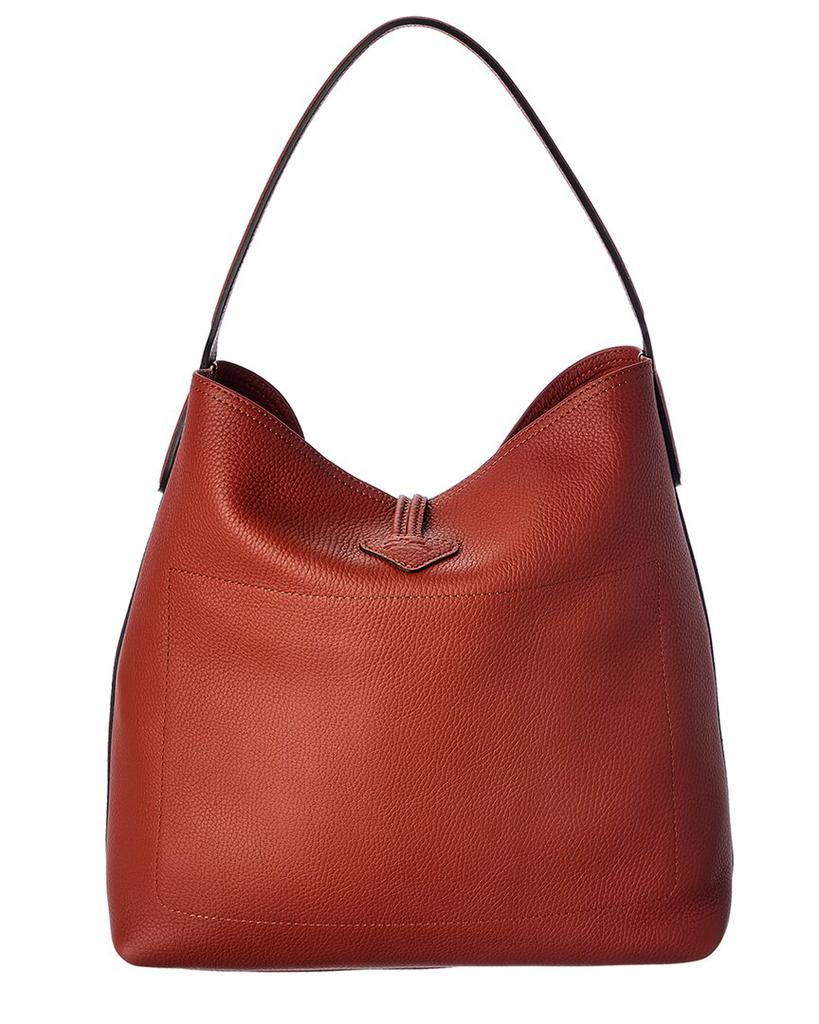 Longchamp]珑骧Longchamp红色女士手提包|Roseau Essential Leather Bag