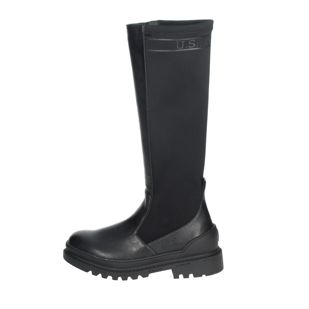 商品U.S. POLO ASSN.|u.s. polo assn Boots Women Black Pelle Sintetico/tessuto,价格¥507,第1张图片