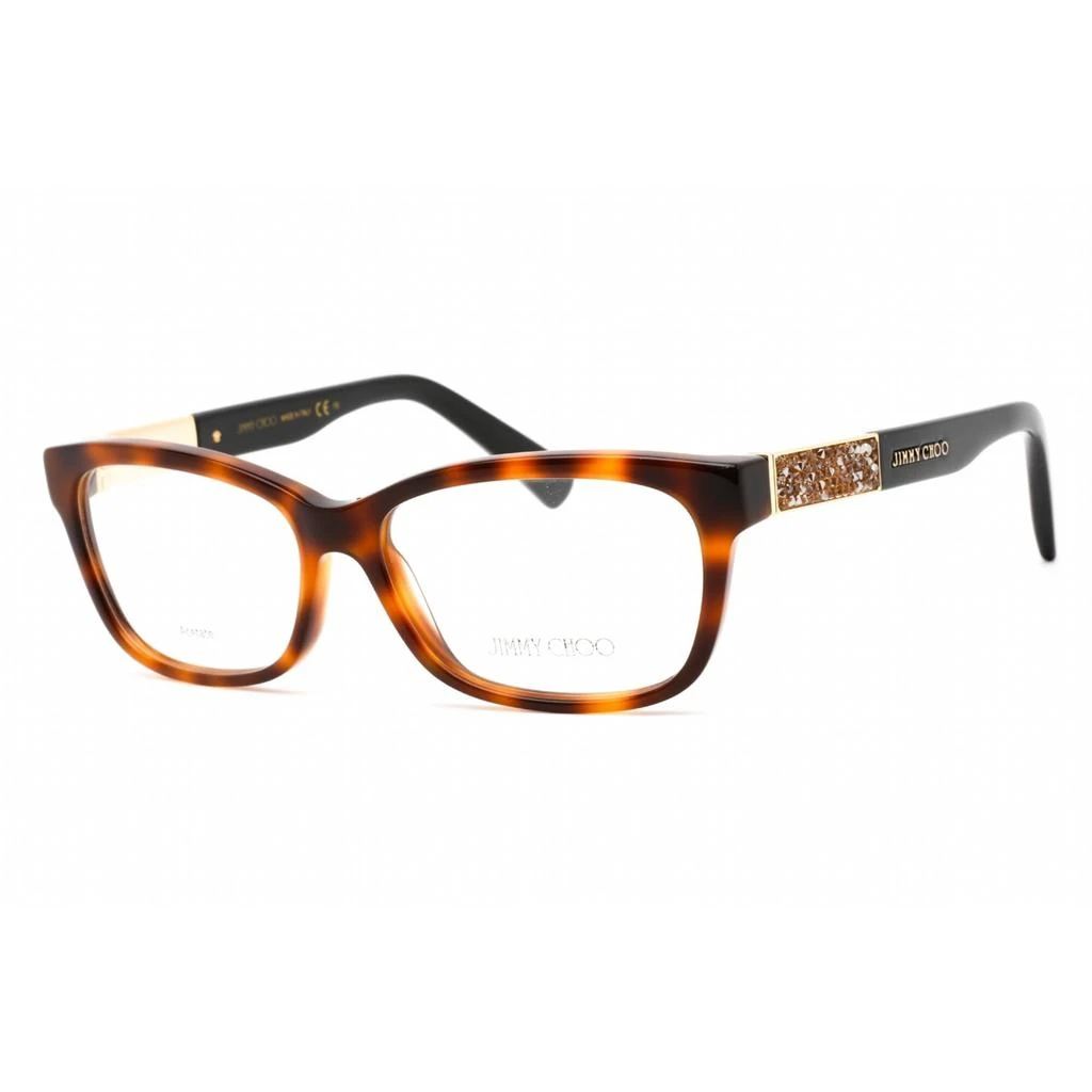 商品Jimmy Choo|Jimmy Choo Women's Eyeglasses - Full Rim Cat Eye Havana/Black Frame | JC110 06VL 00,价格¥562,第1张图片