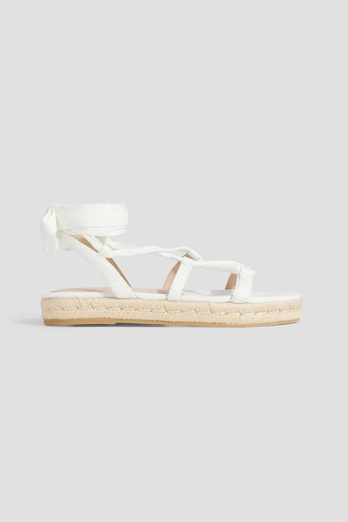 商品Stuart Weitzman|Altdup canvas espadrille sandals,价格¥1312,第1张图片