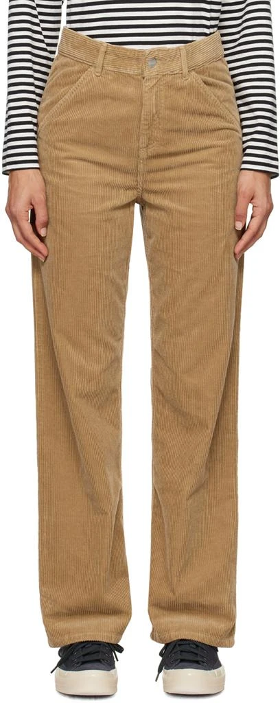 商品Carhartt WIP|Tan Simple Trousers,价格¥665,第1张图片