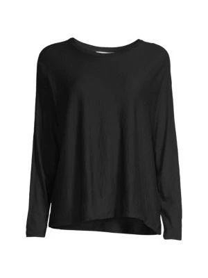 商品Vince|Pima Cotton Dolman-Sleeve Top,价格¥300,第3张图片详细描述