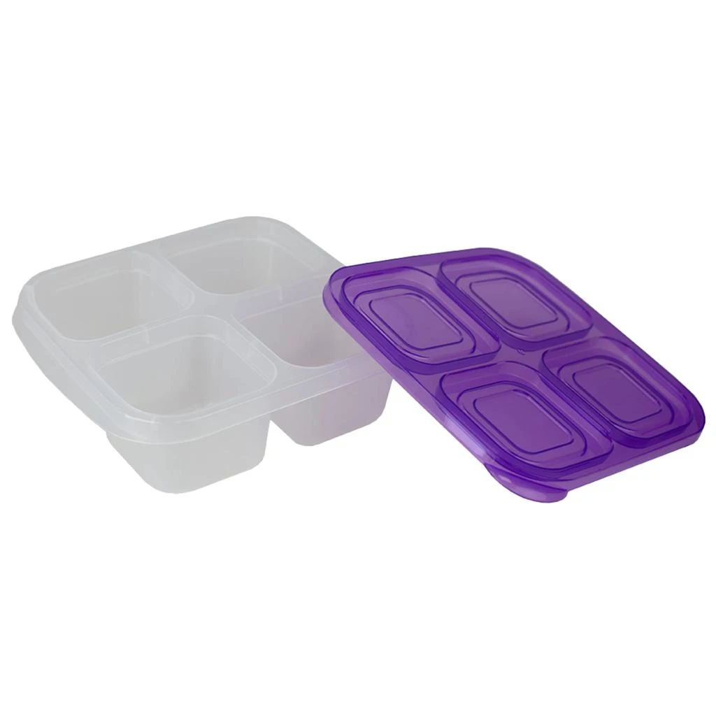 商品Home Basics|Home Basics Four Compartment Plastic Food Storage Container Set, (Set of 8), Multi-Color,价格¥174,第5张图片详细描述