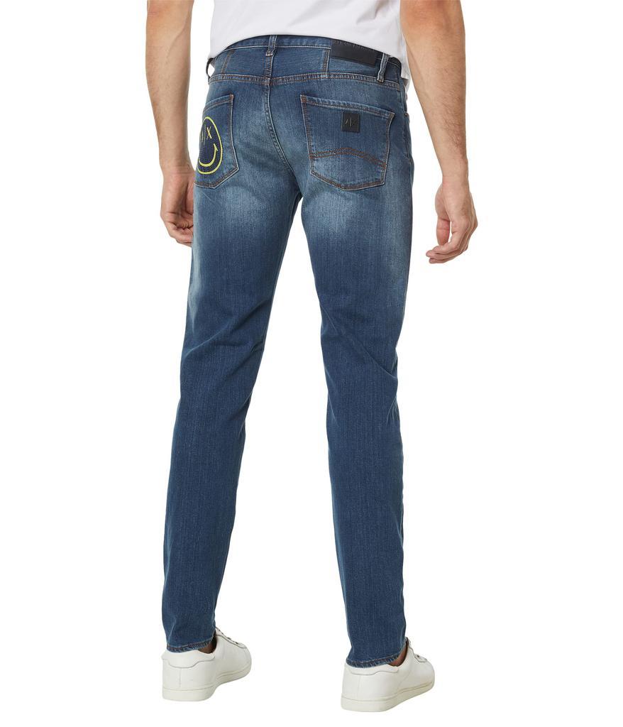 商品Armani Exchange|Smiley Skinny Jeans,价格¥559,第4张图片详细描述