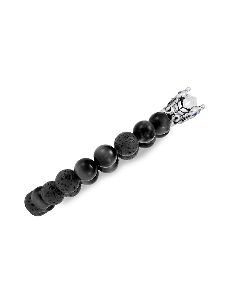 商品John Hardy|Legends Collection Sapphire, Volcanic Stone & Sterling Silver Naga Dragon Bracelet,价格¥7119,第3张图片详细描述