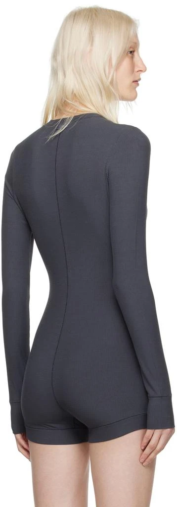 商品SKIMS|Gray Soft Lounge Button Up Henley Jumpsuit,价格¥559,第3张图片详细描述