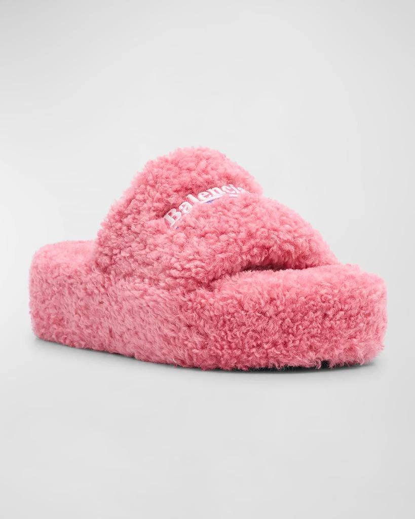 商品Balenciaga|Furry Platform Sandals,价格¥6795,第3张图片详细描述