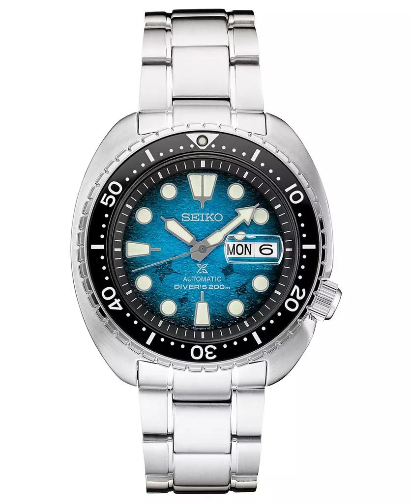 商品Seiko|Men's Prospex Blue Manta Ray Diver Stainless Steel Bracelet Watch 45mm - A Special Edition,价格¥3488,第1张图片
