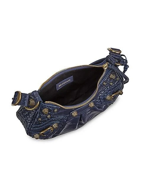 商品Balenciaga|XS Le Cagole Croc-Embossed Leather Shoulder Bag,价格¥18613,第3张图片详细描述
