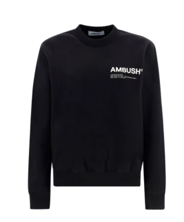 商品Ambush|AMBUSH 女士黑色卫衣/帽衫 BWBA005F21FLE001-1003,价格¥1364,第1张图片