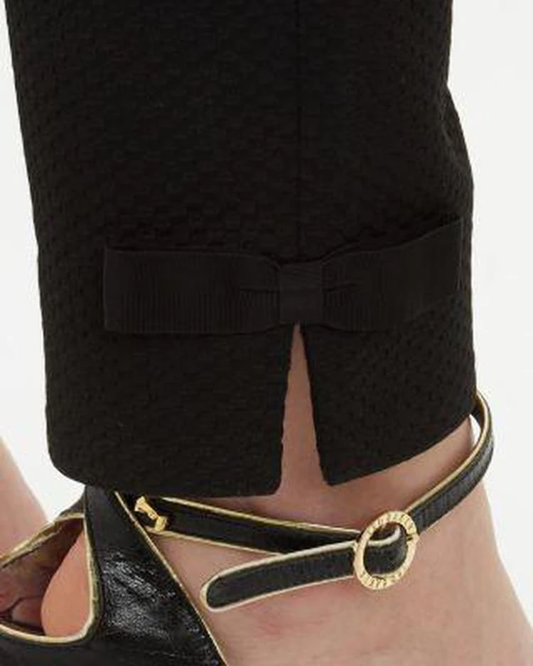 商品Ted Baker London|Bow-Detail Textured Trousers,价格¥1000,第4张图片详细描述