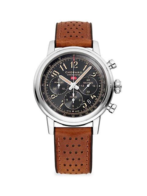 商品Chopard|Mille Miglia Classic Chronograph Raticosa Stainless Steel & Leather Strap Watch,价格¥49259,第1张图片