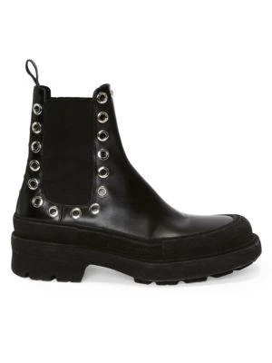 商品Alexander McQueen|Grommet Leather Chelsea Boots,价格¥4897,第1张图片