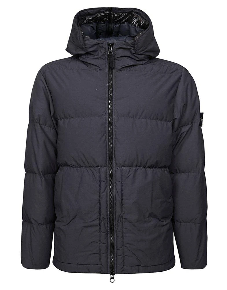 商品Stone Island|Stone Island Logo Patch Zip-Up Puffer Jacket,价格¥6915,第1张图片