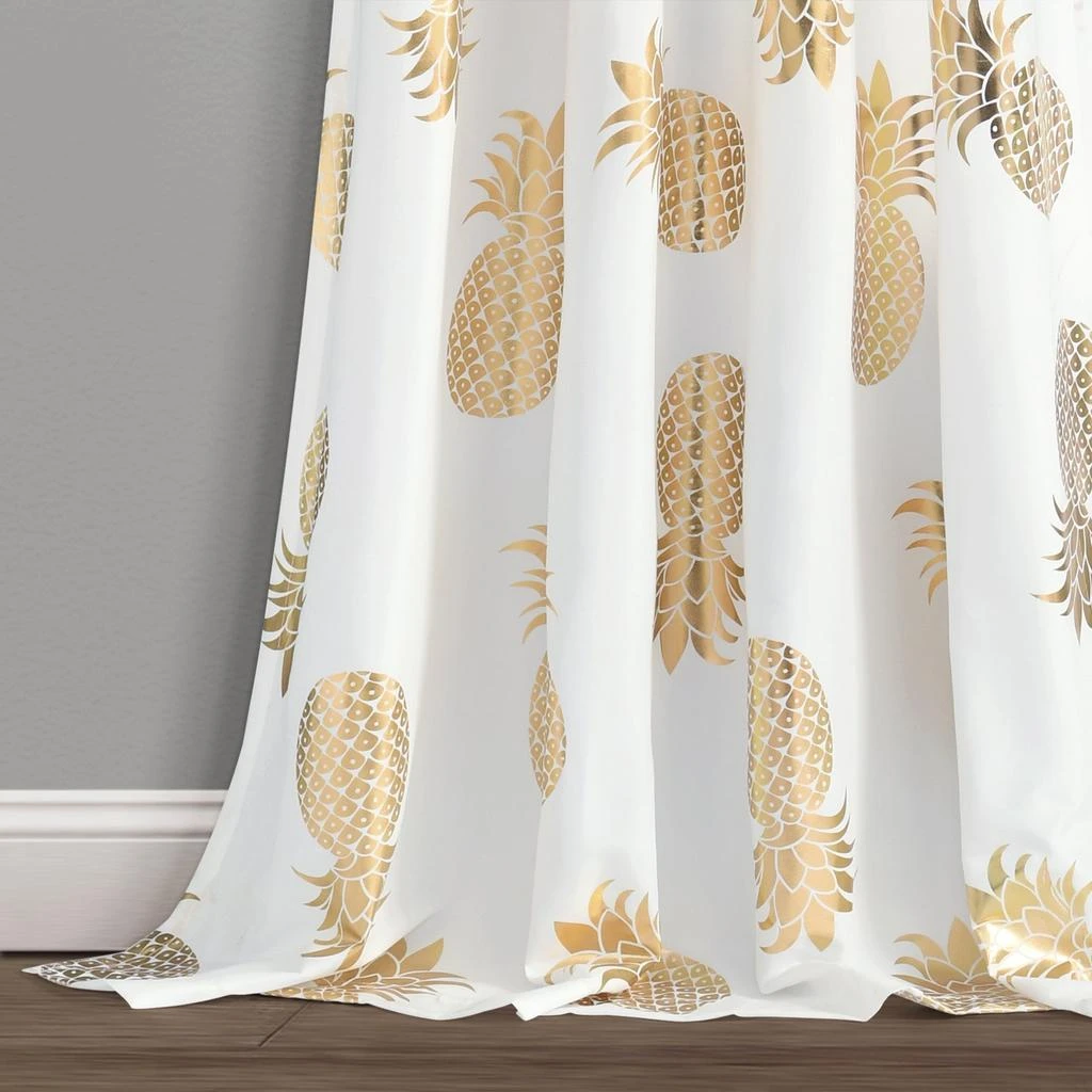 商品Lush Decor|Pineapple Toss Window Curtain Panel Set,价格¥307,第2张图片详细描述